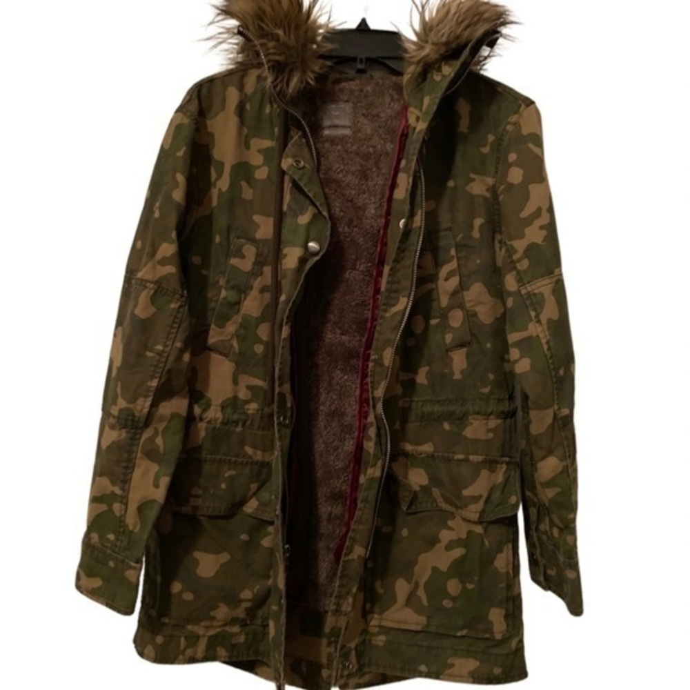 Gap Cargo Style Hooded Coat